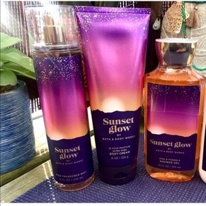 Bath and Body Works Sunset Glow bundle
